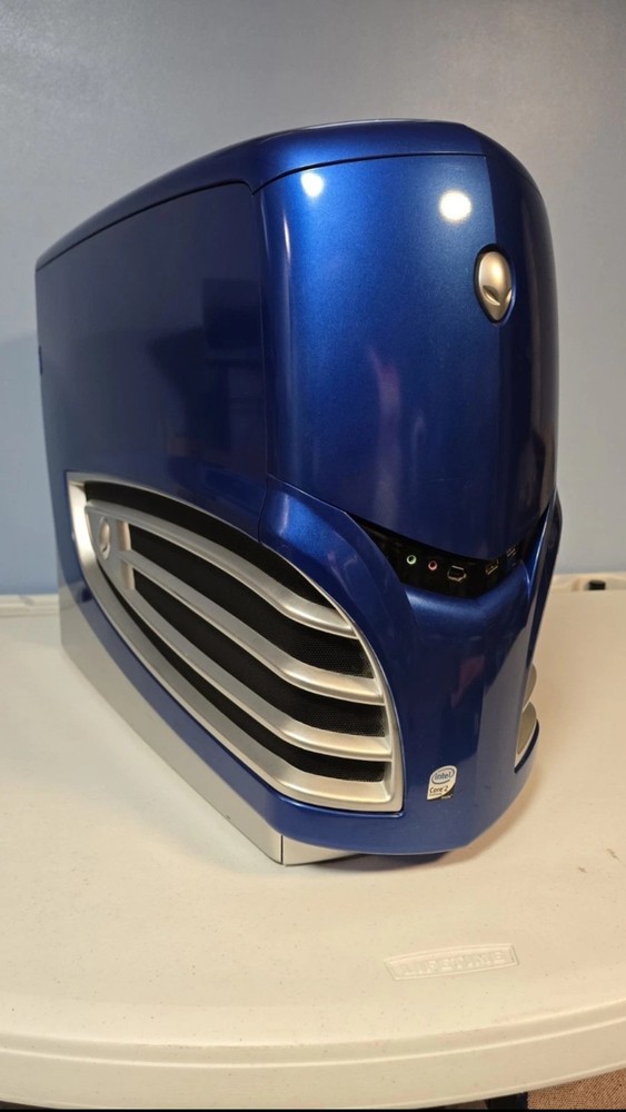 ALIENWARE AREA-51 7500 DESKTOP CASE blue (ORIGINAL) IN Good Condition
