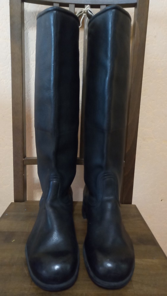 Vintage USSR Russian Army Military Boots Size 42 (270mm) 8.5 Cowhide Uniform Boots