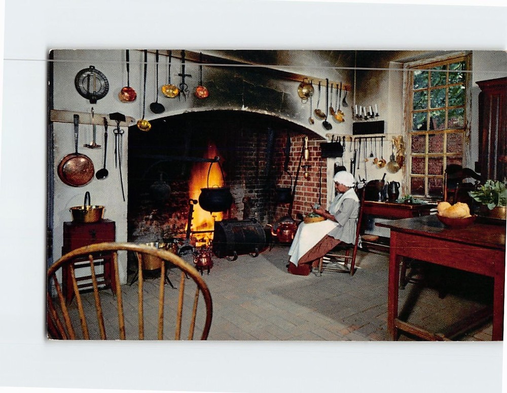 Postcard Governors Palace Kitchen Williamsburg Virginia USA