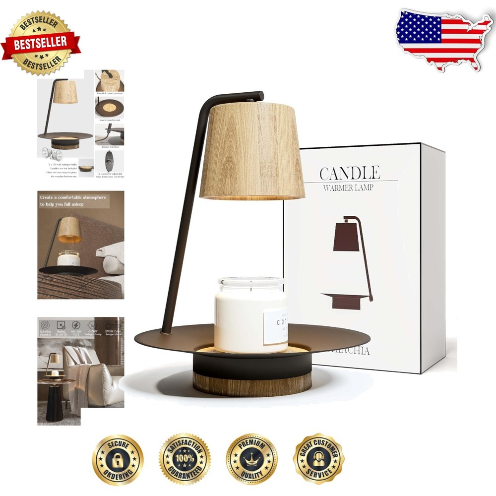 Stylish Candle Warmer Lamp with Remote, Timer & Halogen Bulbs - Gift-Ready