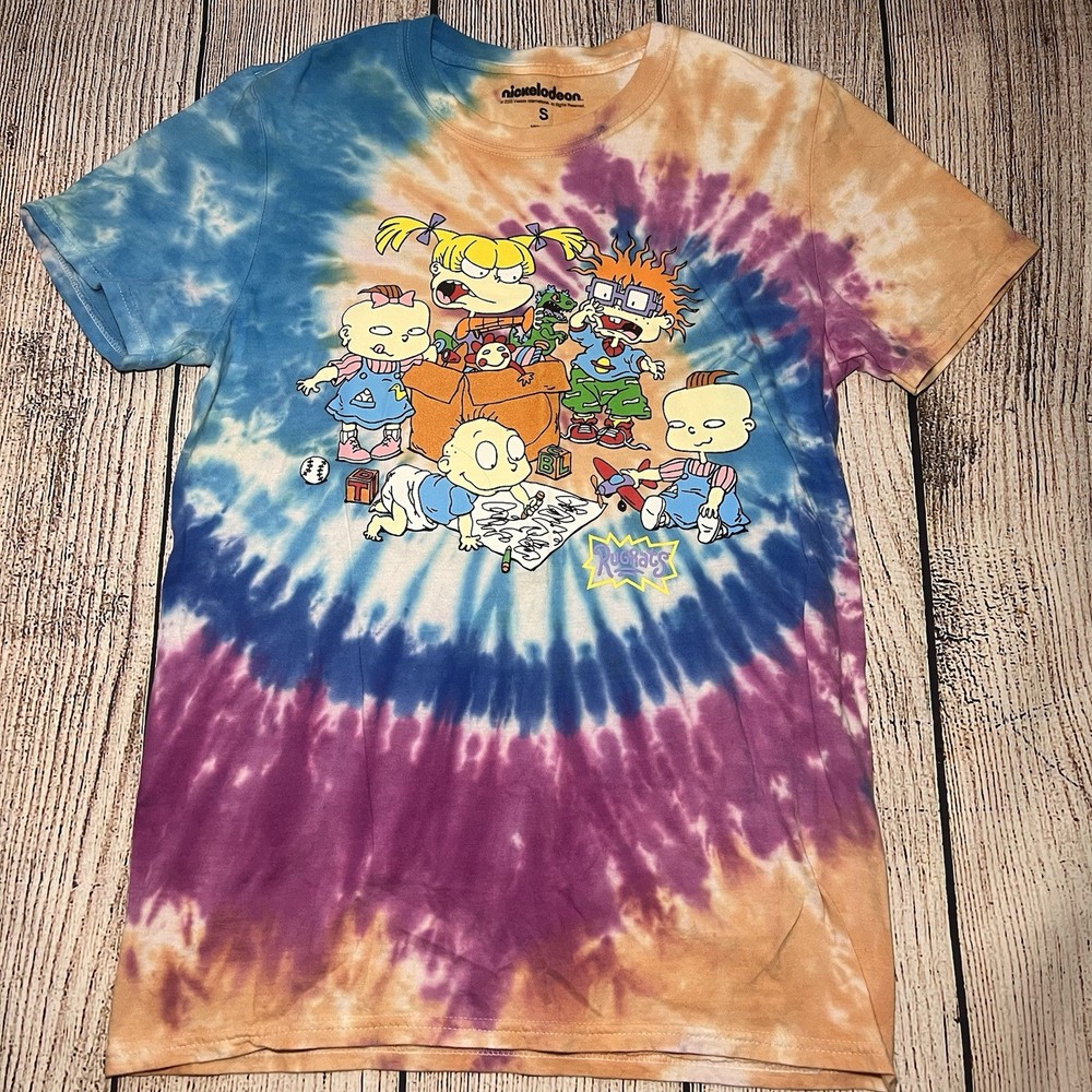 Nickelodeon Rugrats Tie-Dye 90's Inspired T-Shirt Mens Size S Women’s Medium
