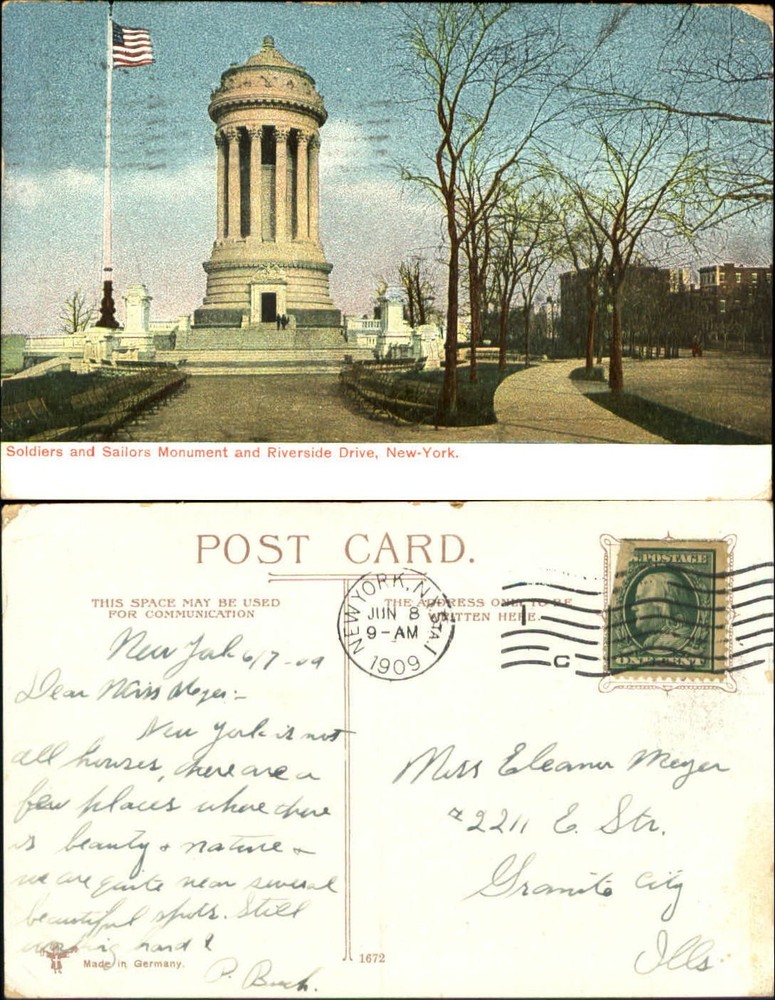 Soldiers and Sailors Monument and Riverside Drive New York NY
