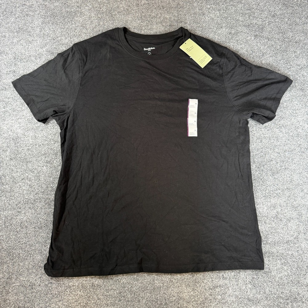 Goodfellow & Co Mens Black Short Sleeve Crew Neck  T-Shirt Size XL - NWT