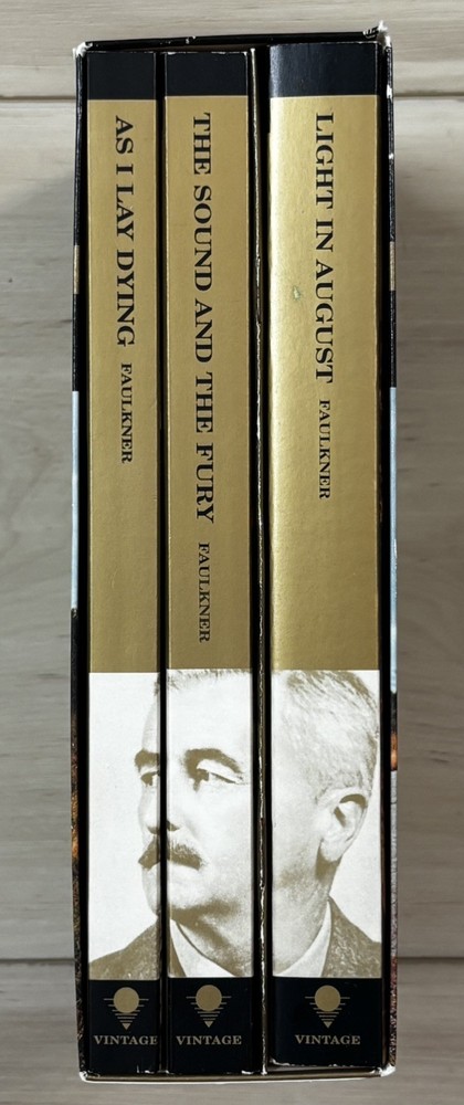 William Faulkner 1995 Trade Paperback Book Three Novel Box Set Oprah’s Book Club