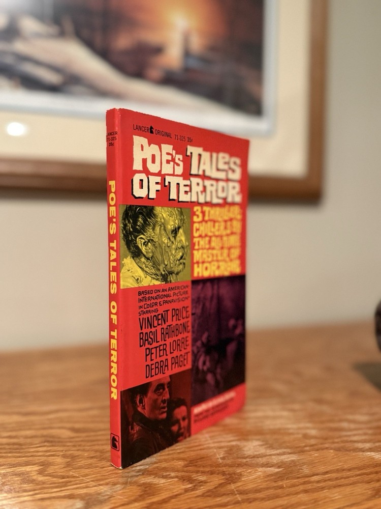 Poe’s Tales of Terror Lancer Paperback Vincent Price Movie Tie-In Book 1962