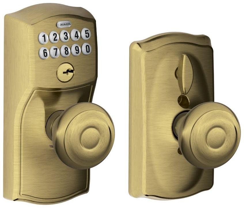 Schlage FE595-CAM-GEO Camelot Keyless Entry Deadbolt with Keypad