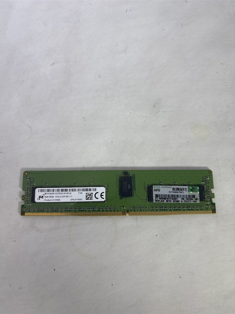 Micron 8GB 2Rx8 PC4-17000 DDR4-2133 Server RAM MTA18ASF1G72PDZ-2G1B1QI