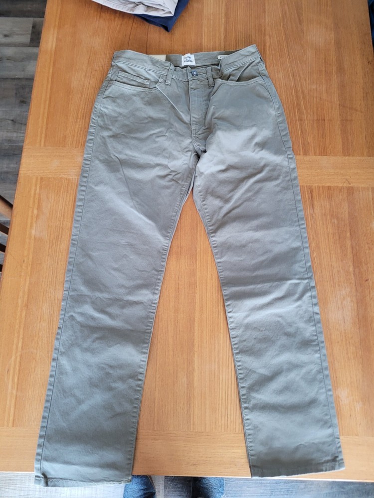 New Flint and Tinder 365 5-pocket pant, 31 x 30, light green, straight fit