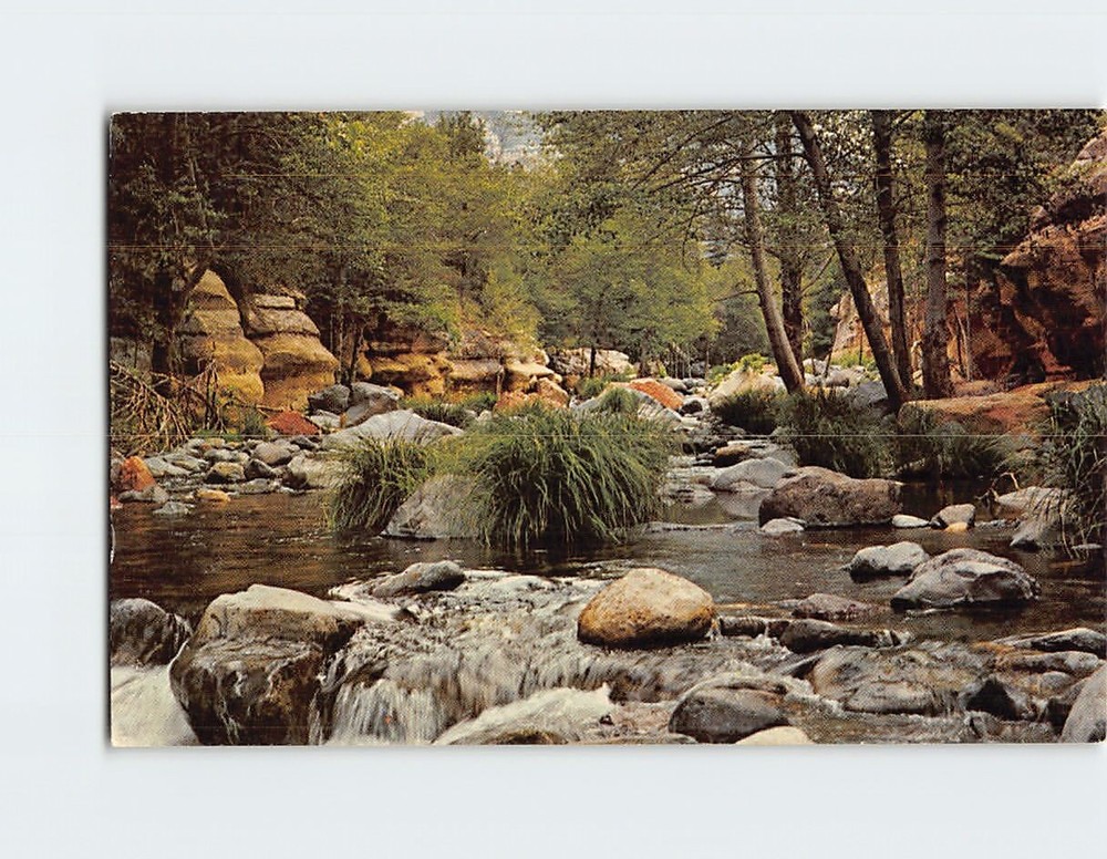 Postcard Mountain Stream Oak Creek Arizona USA