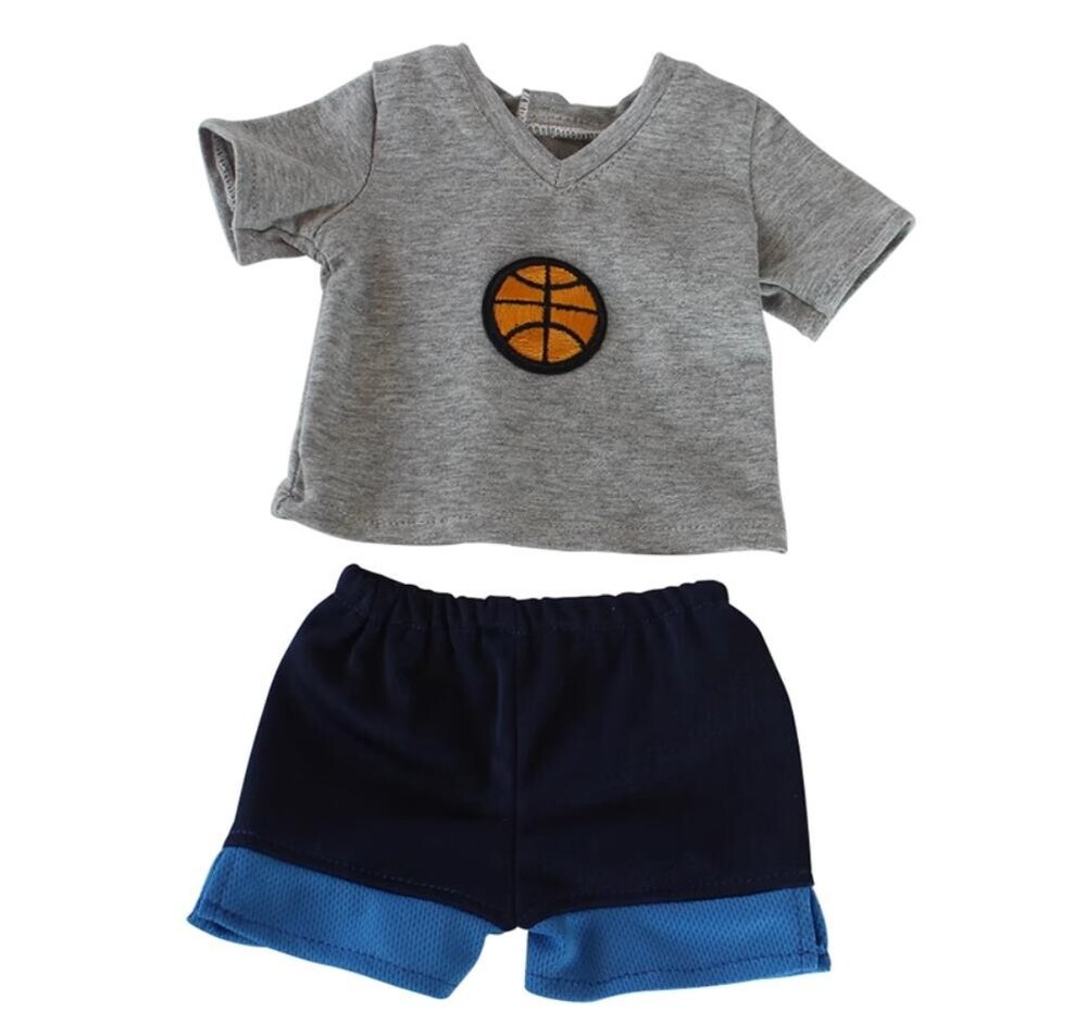 Boy's sports outfit T-shirt & short set made for 18'' American girl doll clothes