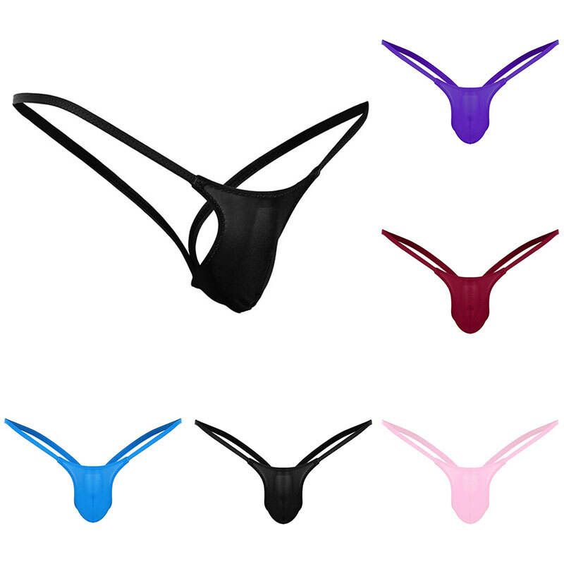 Briefs Thong G-string Sexy Panties Underwear Open Back Solid Low Rise Men@-