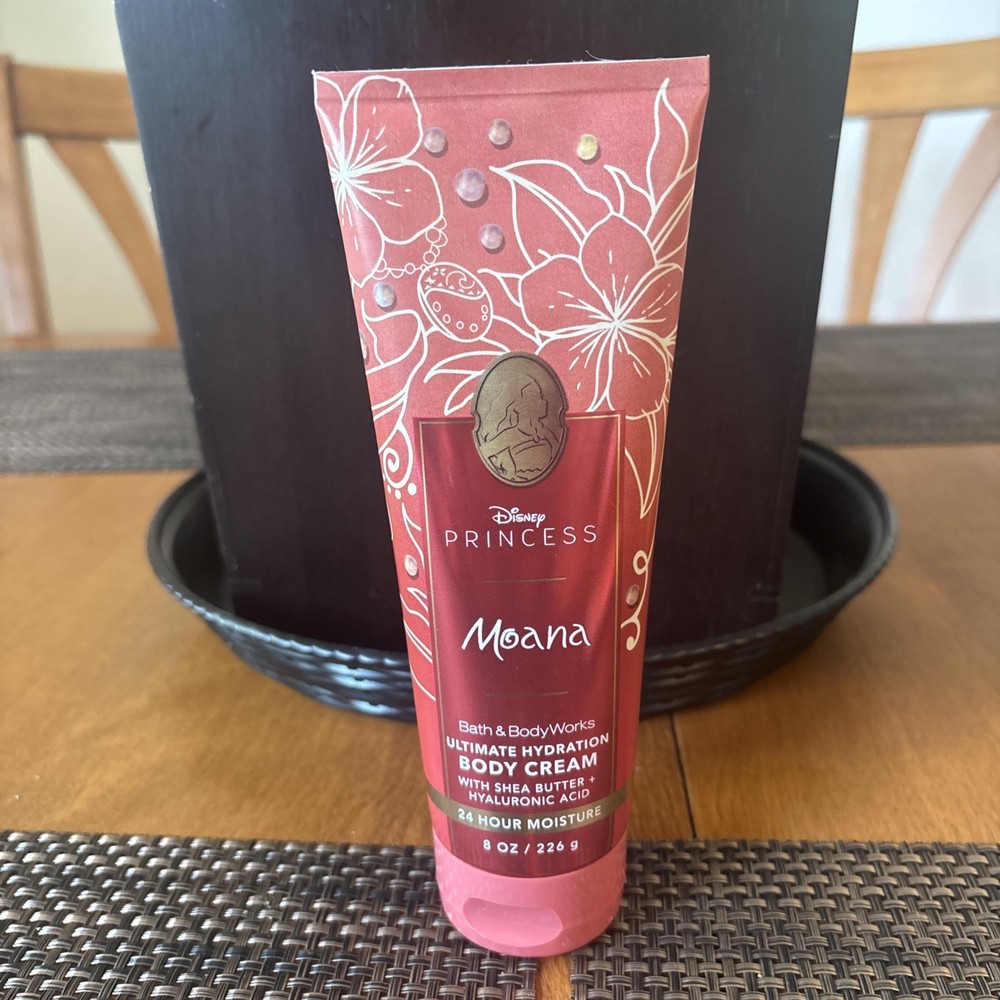 NEW Retired Moana DISNEY PRINCESS Body Cream Bath & Body Works Lotion 8 oz and