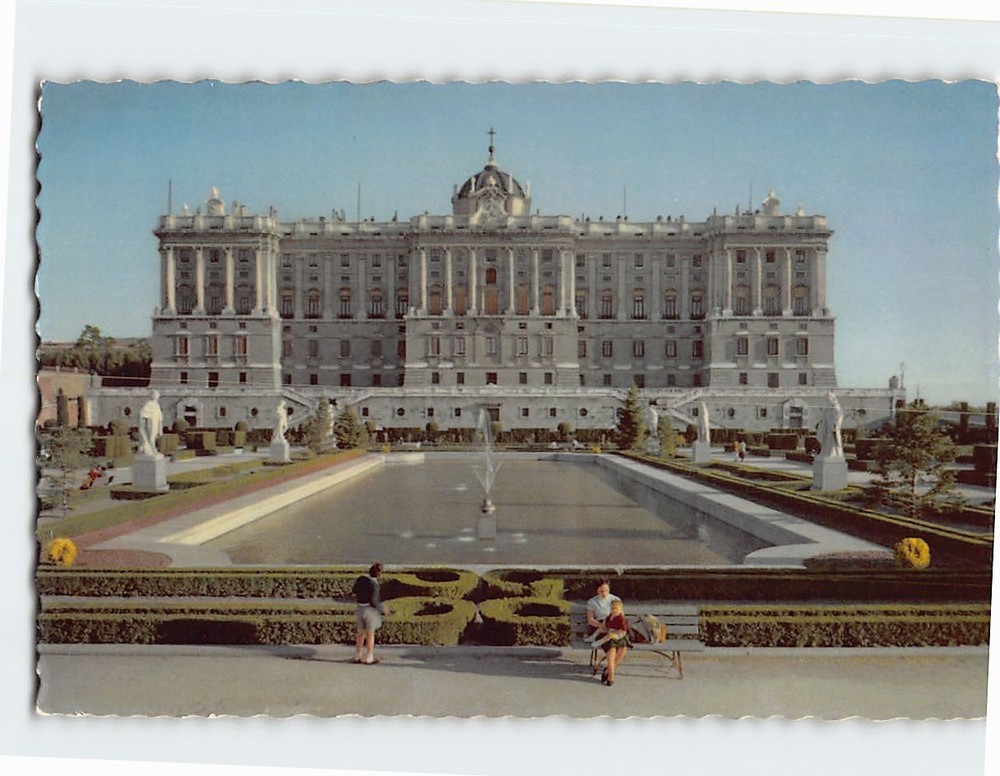 Postcard Royal Palace of Madrid Spain