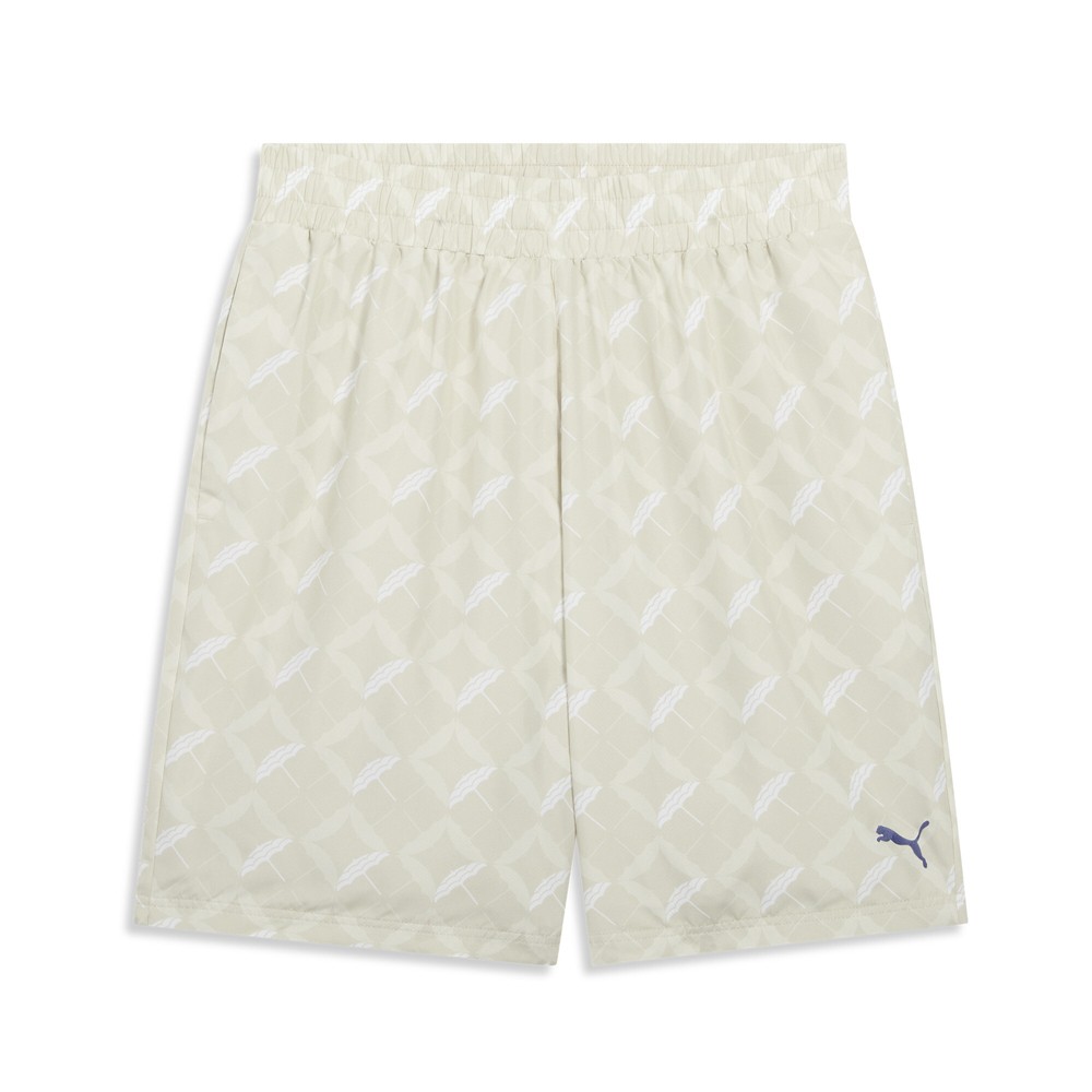 PUMA Essentials Resort Graphic Shorts Mens Off White Casual Athletic Bottoms 686