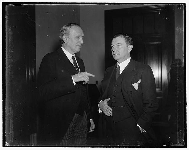 Photo:Washington DC Judiciary Hearing 1937 Senator Ashurst Robert Jackson
