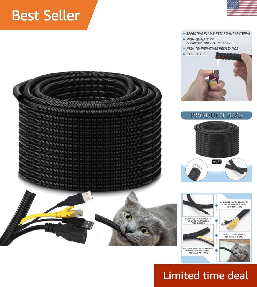 Flame Retardant Wire Loom High Temperature Cable Conduit Split Cable Sleeves ...