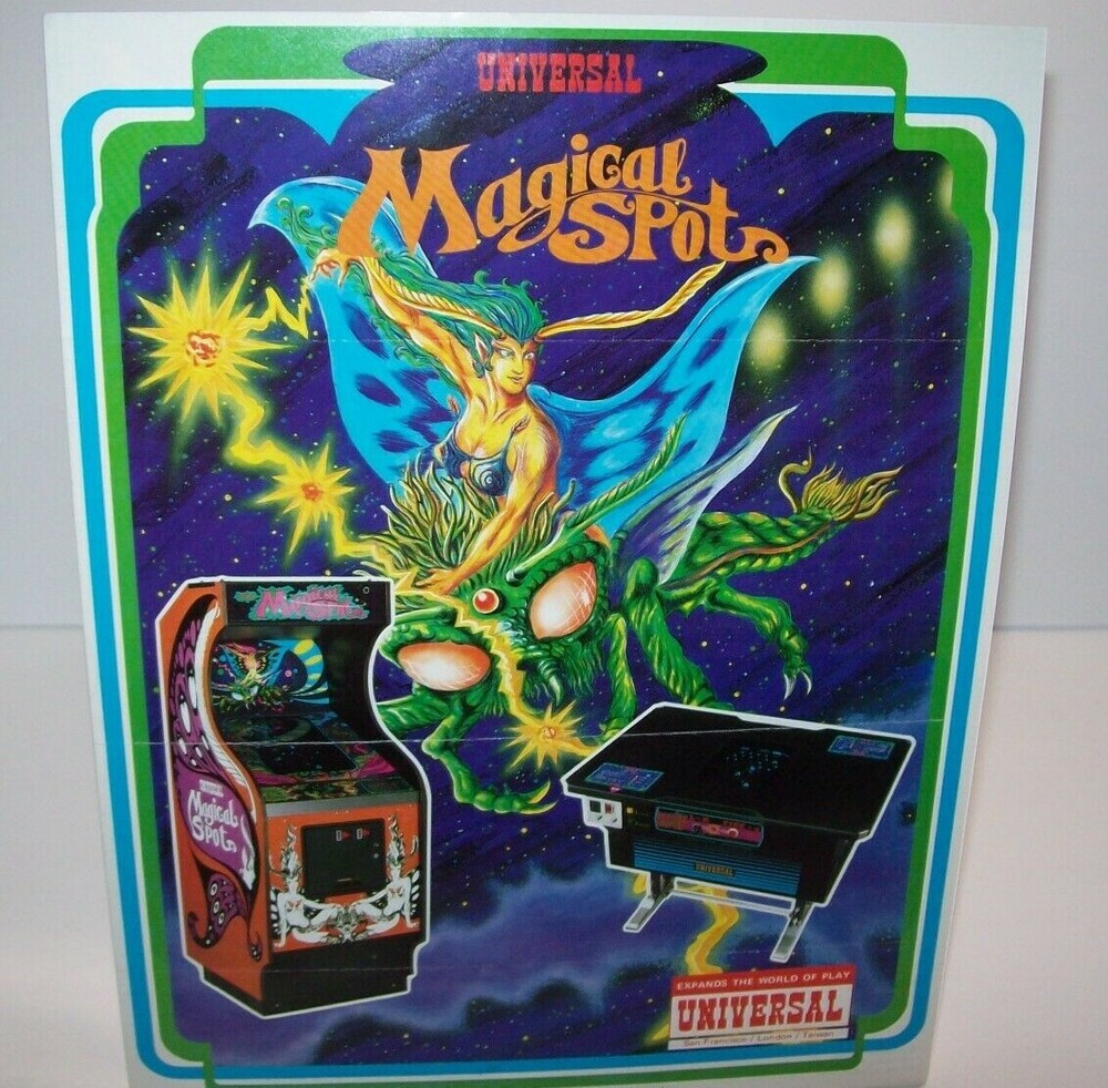 Magical Spot Arcade FLYER Original Universal Video Game 1980 Retro Artwork Sheet