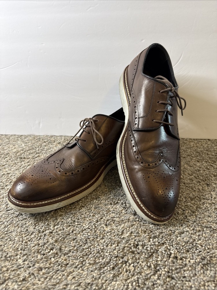 Johnson & Murphy Men’s Leather Oxford Wing Tip Lace Up Dress Shoes Size 13
