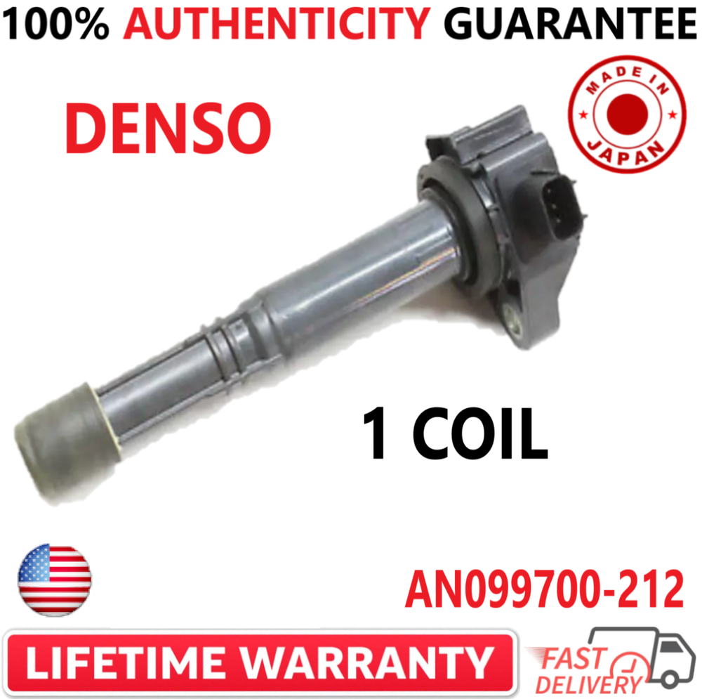 OEM DENSO Ignition Coil for 2013-2018 Honda Acura 2.4L I4 AN099700-212
