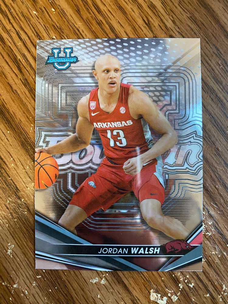 2022-23 Bowman's Best U University #6 Jordan Walsh - Arkansas
