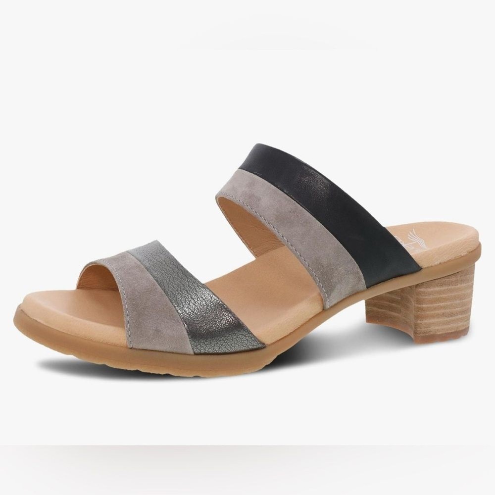 Dansko Theresa Multi-Strap Slip-On Leather Sandals Size 39EU 8.5/9US