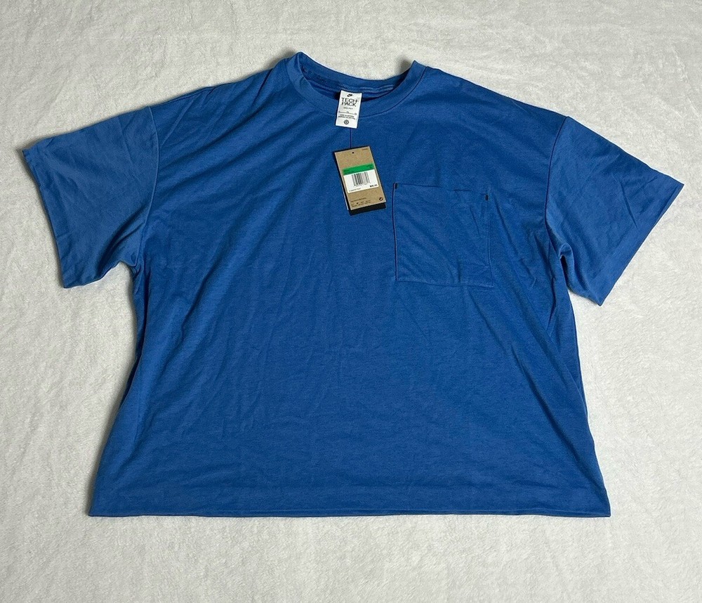 Nike Sportswear Tech Pack Dri-Fit Pocket T-Shirt Blue FB7392-402 Mens Size XL