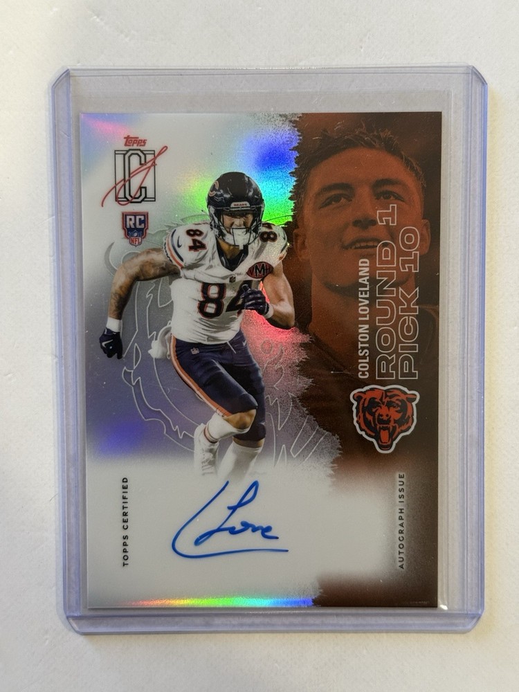 2025 Topps Signature Class Rookie Colston Loveland RC Auto Chrome Refractor Bear