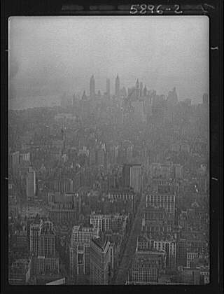 Photo:New York City NY 1930s Skyline Cityscape Buildings Arnold Genthe