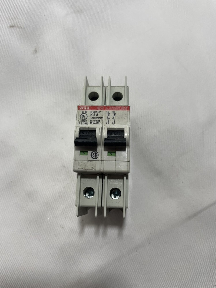 ABB S202UP-K5 Circuit Breaker 5A 2 Pole S 202 UP K5A