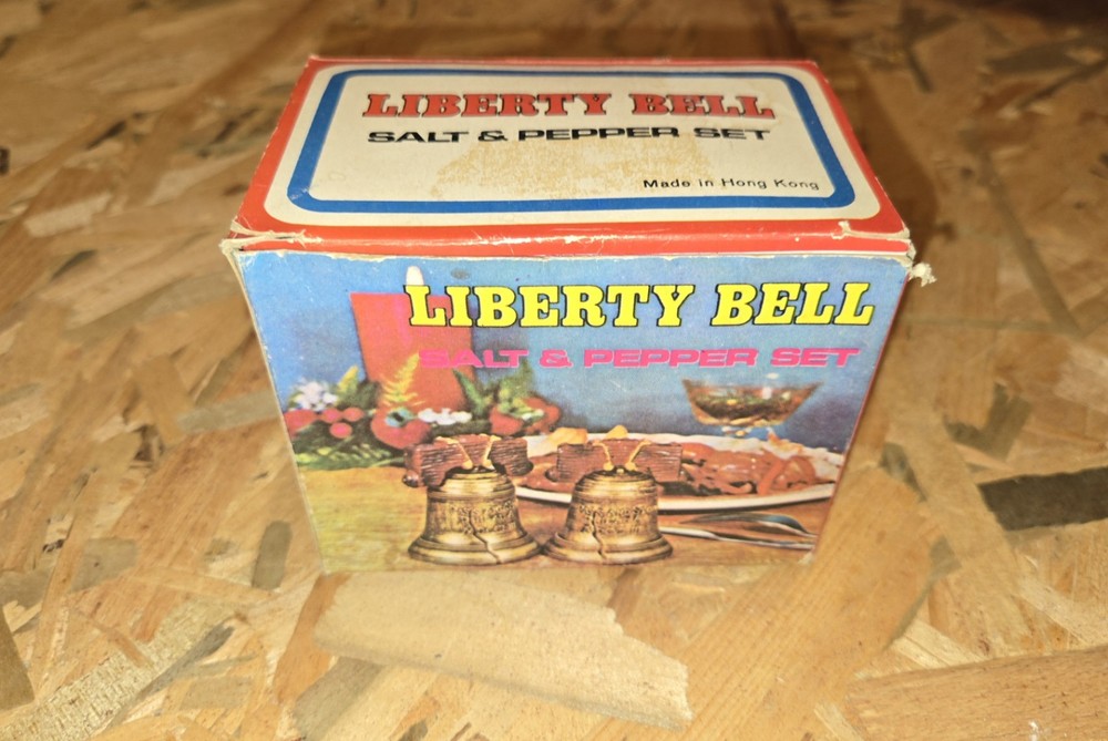 Vintage Liberty Bell Salt & Pepper Shakers