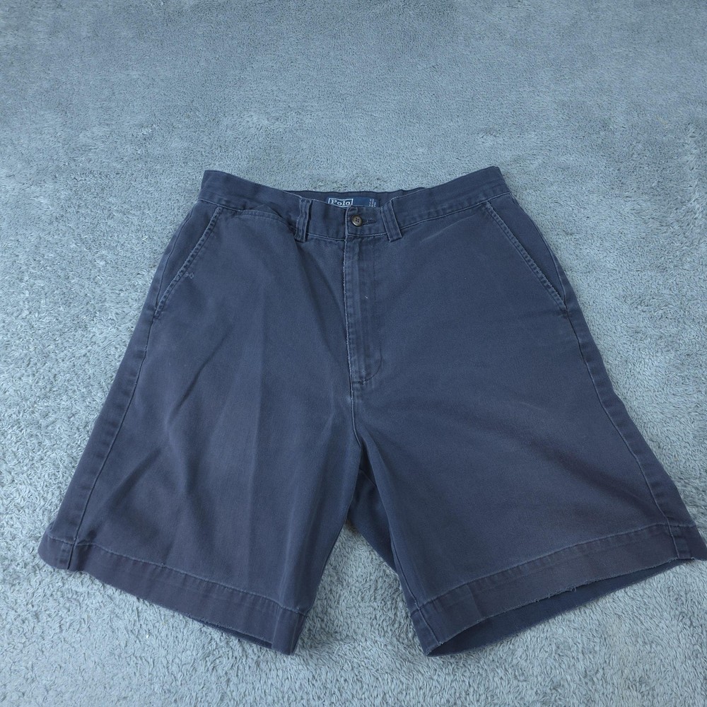 Polo Ralph Lauren Chino Shorts Mens 36 Blue Philip Short 9 Inseam Casual