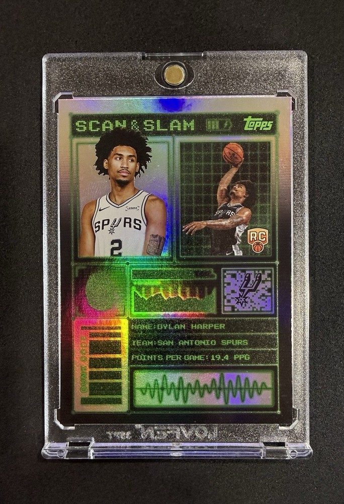 Topps 2025-26 Dylan Harper #SS-27 Scan and Slam Rookie Insert Spurs NBA Card