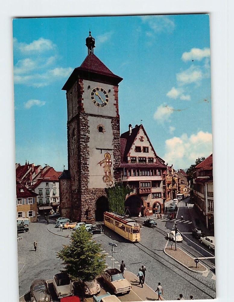 Postcard Schwabentor Freiburg Germany