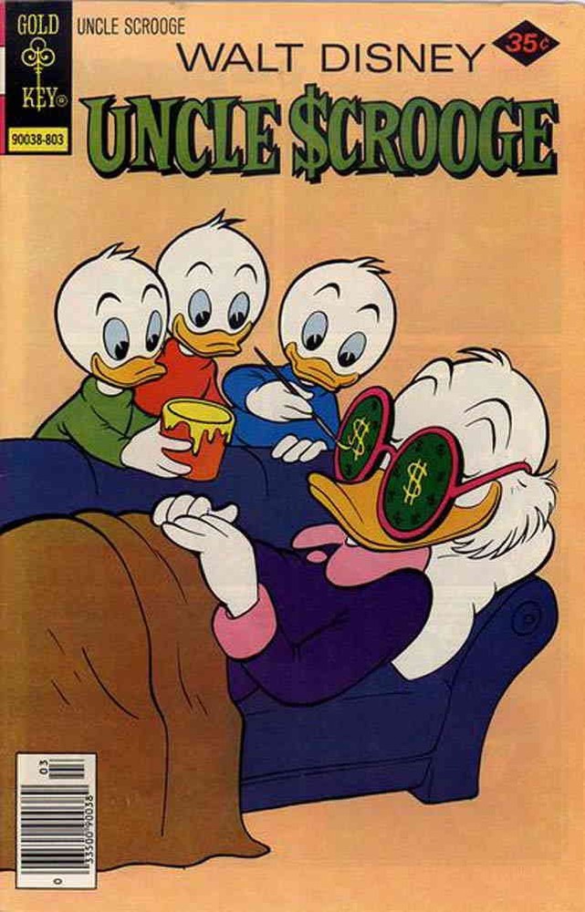 Uncle Scrooge (Walt Disney ) #150 VF; Gold Key | March 1978 Prank Cover - we com