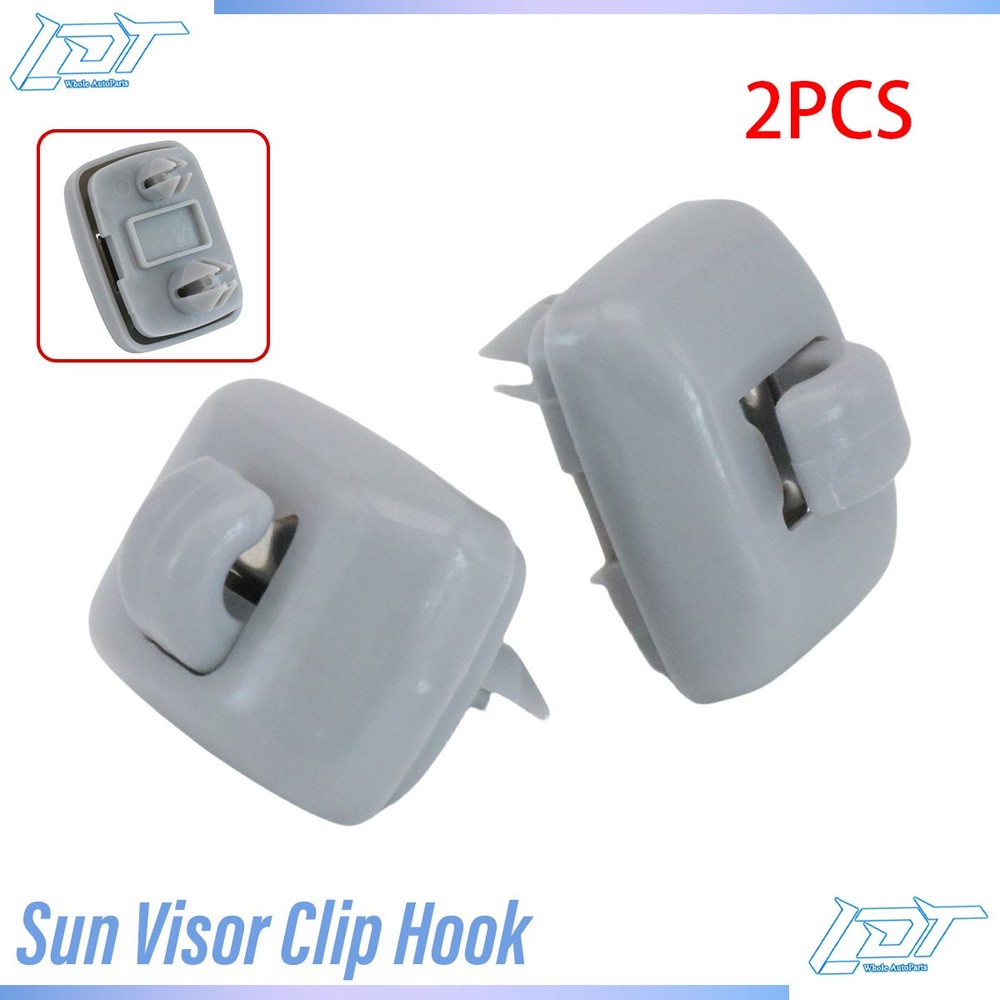 Fits Audi A3 A4 A5 Q5 A7 B6 B7 B8 S4 S5 2x Gray Inner Sun Visor Clip 8U0857562A