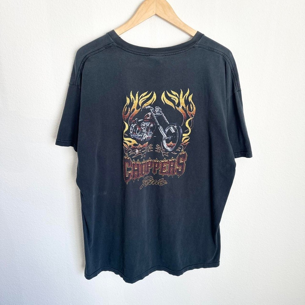 Vintage west coast choppers flames T-shirt WCC