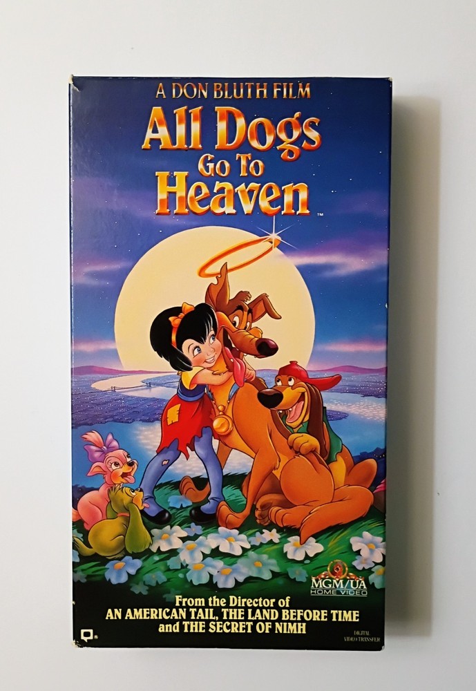 All Dogs Go to Heaven (VHS, 1990, Slipsleeve)  MGM/UA