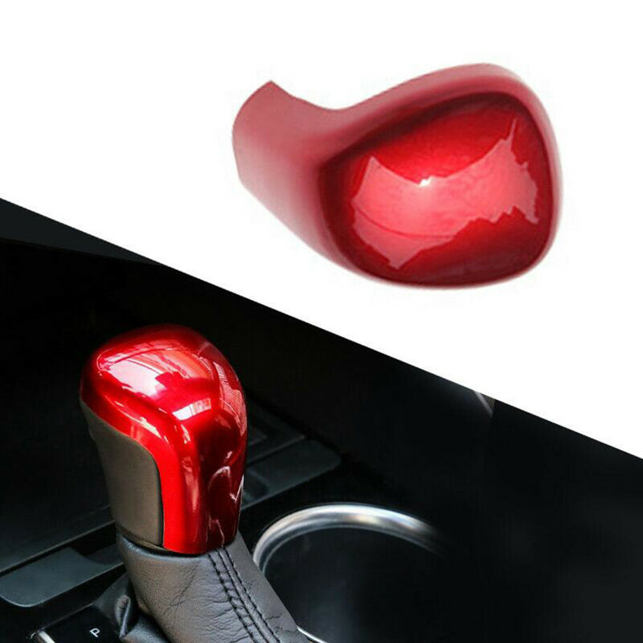 Red ABS Car Interior Gear Shift Knob Cover Trim Fit For 2018-2020 Toyota Camry
