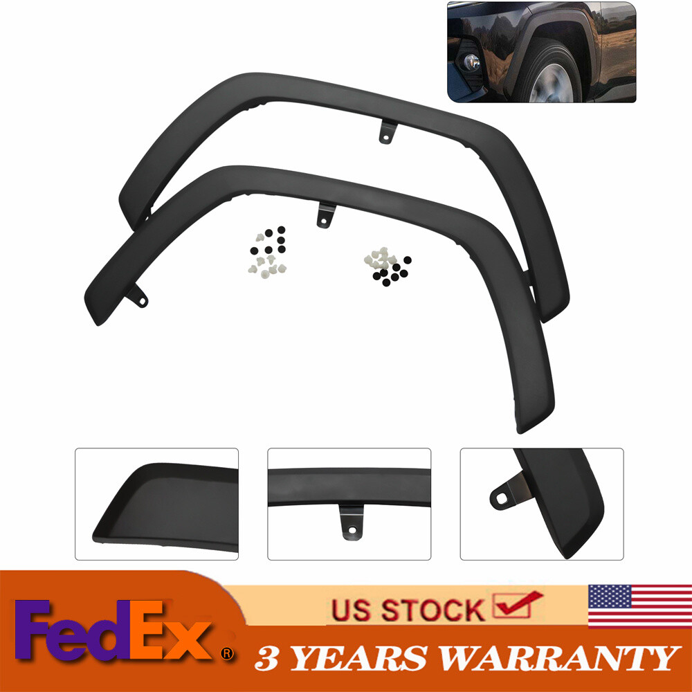 2Pcs Front Fender Wheel Well Flare Arch Molding For Toyota Rav4 2019 2020 2021