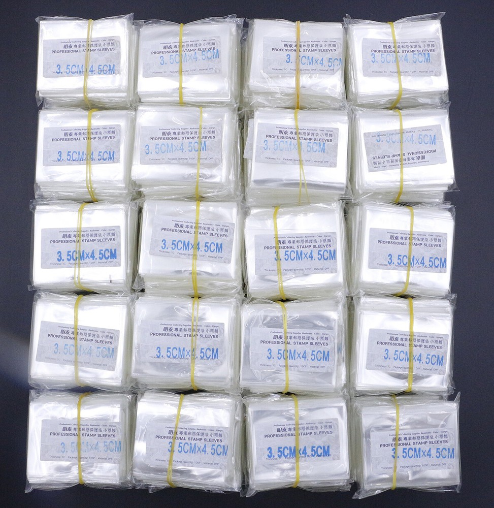 Wholesale 10000 Pcs Stamp Card Collection Soft Sleeves Protective Bag 3.5x4.5CM