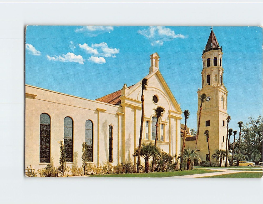 Postcard The Roman Catholic Church Cathedral St. Augustine Florida USA