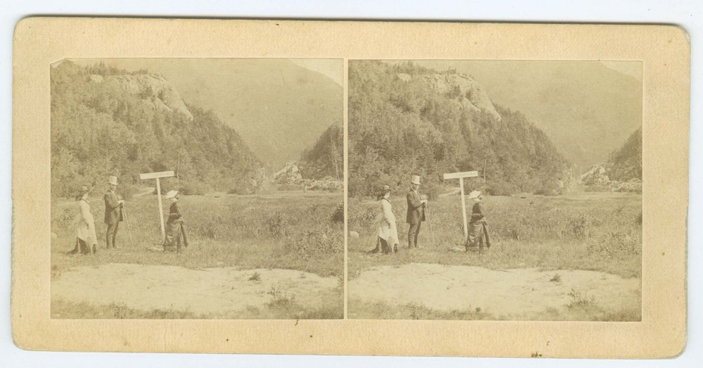 G2507~ NEW HAMPSHIRE – Elephant Head c.1870s Stereoview – Kilburn