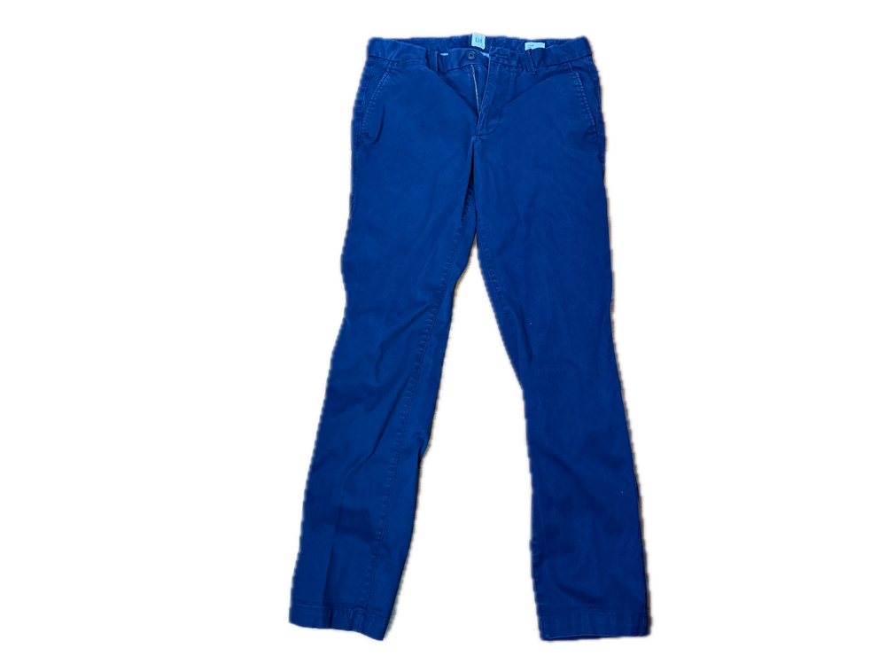 GAP Men's Slim Fit Chinos Navy Blue Khaki Dress Pants - 31x32