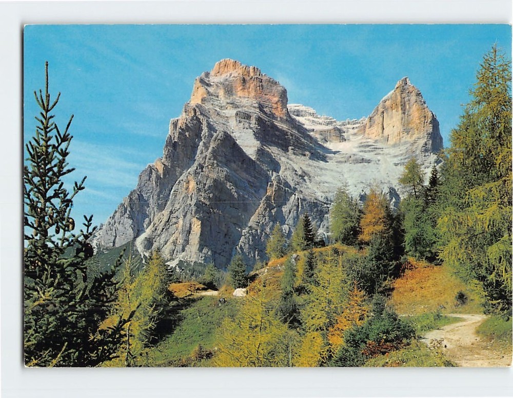 Postcard Monte Pelmo Dolomites of Northeastern Italy