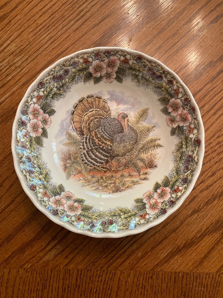 Queen's Thanksgiving Made In Columbia Myott Factory Cereal/Soup Bowl 6.5