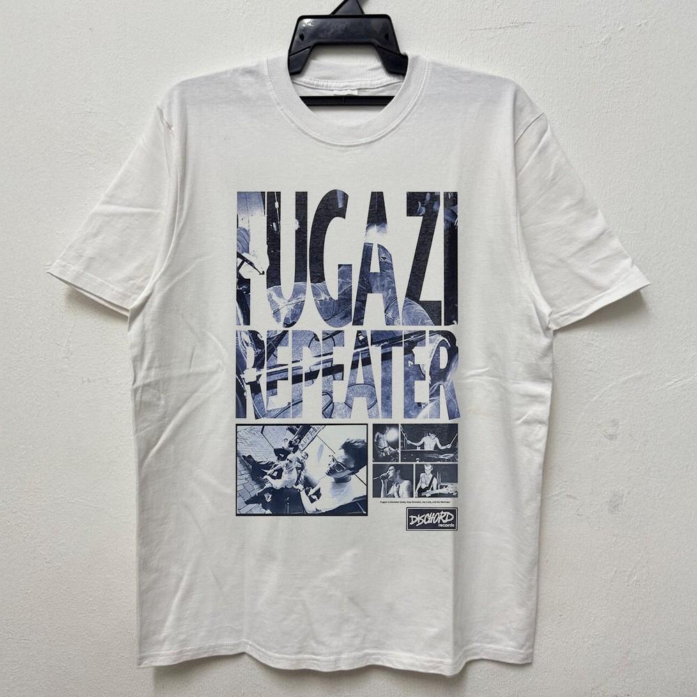 NEW! Fugazi Repeater Album Art Band Unisex White Cotton T-Shirt S-5XL