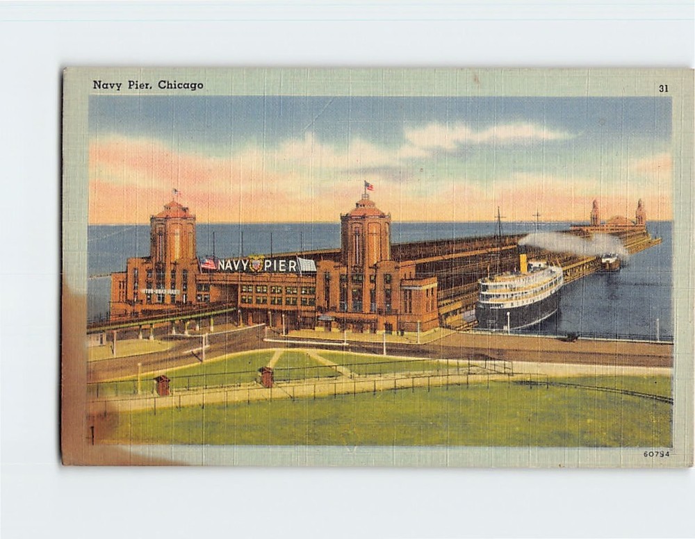 Postcard Navy Pier Chicago Illinois USA
