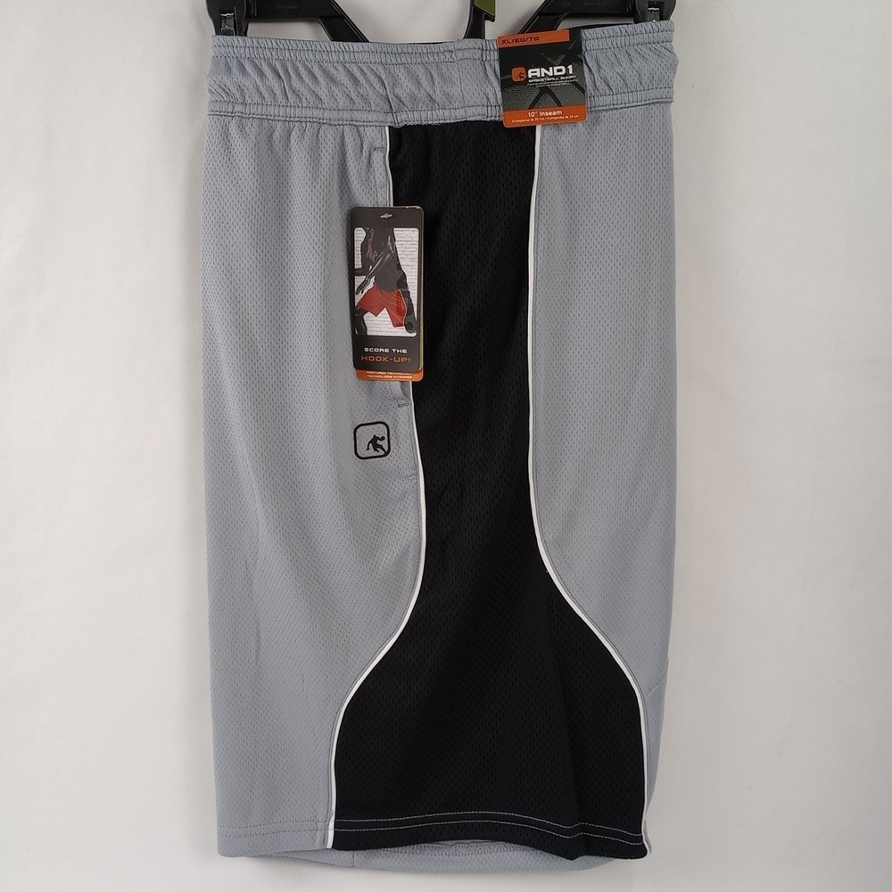 New XL And1 Mens Basketball Gym Court Shorts Adjustable Waist 10