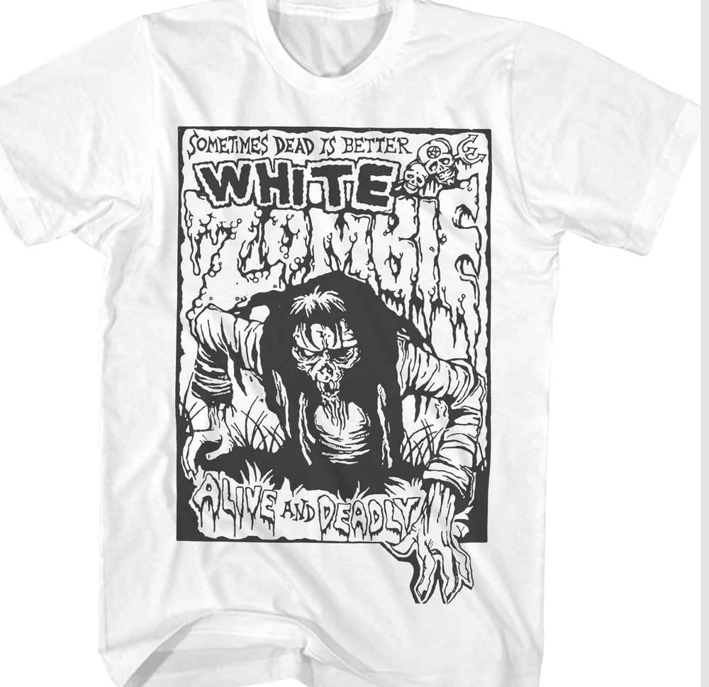 White Zombie white T-shirt unisex All sizes 2F154