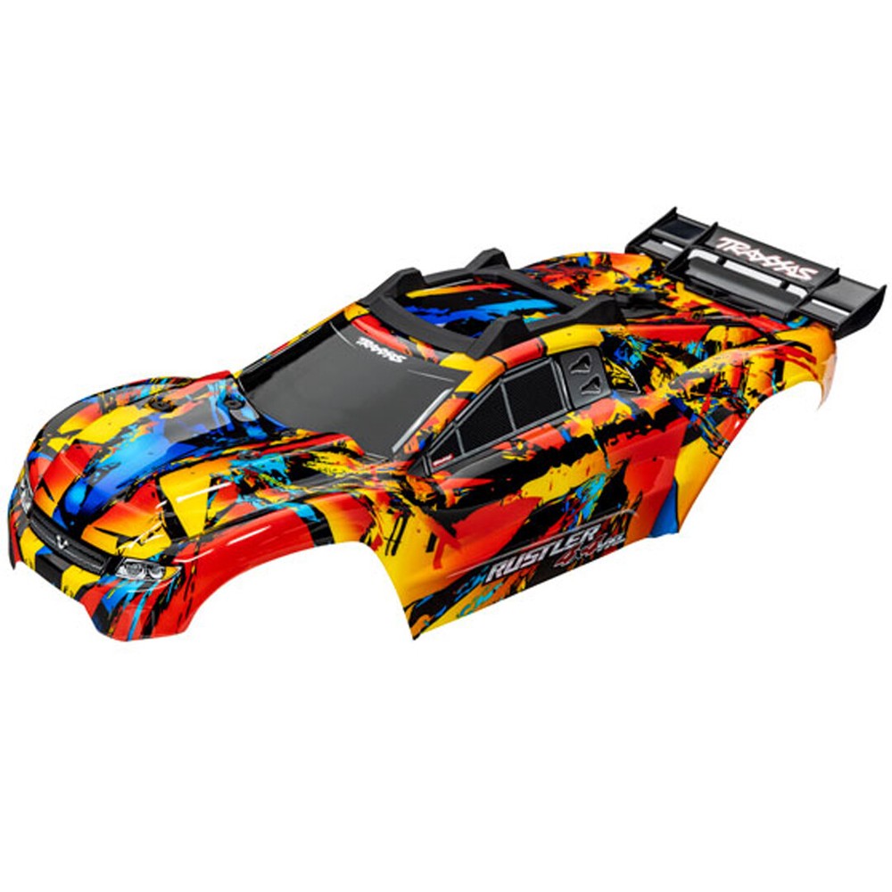 NEW Traxxas Solar Flare Body w/Clipless Mounting Rustler 4x4 FREE US SHIP